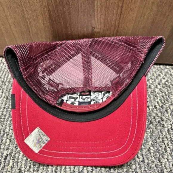 Goorin Bros Animal Farm Trucker Baseball Snapback Hat Cap Brothers Toro Bull Red